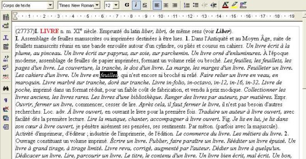 Exemple de définition